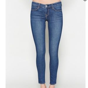 L’AGENCE Chantal Low Rise Skinny Jean in Blue Dark Vintage Wash (Sold Out)